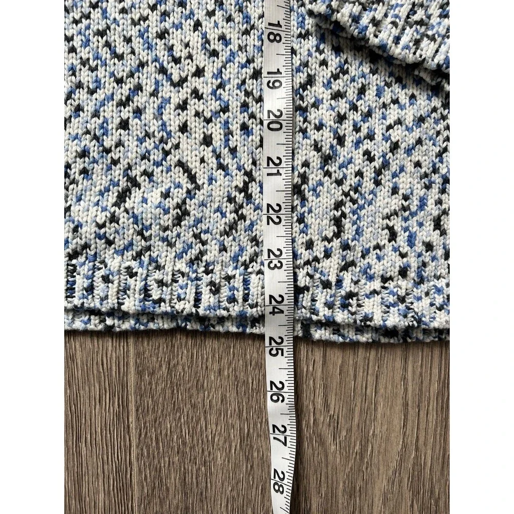 Talbots Sweater XL Petite Roll Mock Neck Pullover Knit Plus Cotton Blend Coastal - Picture 6 of 9